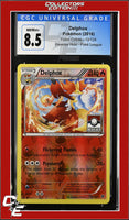 Fates Collide Delphox 13/124 Reverse Holo Pokemon League CGC 8.5
