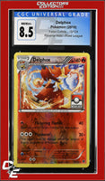 Fates Collide Delphox 13/124 Reverse Holo Pokemon League CGC 8.5
