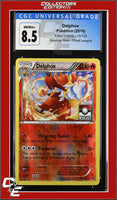 Fates Collide Delphox 13/124 Reverse Holo Pokemon League CGC 8.5
