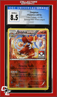Fates Collide Delphox 13/124 Reverse Holo Pokemon League CGC 8.5
