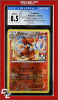 Fates Collide Delphox 13/124 Reverse Holo Pokemon League CGC 8.5
