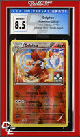Fates Collide Delphox 13/124 Reverse Holo Pokemon League CGC 8.5
