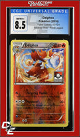 Fates Collide Delphox 13/124 Reverse Holo Pokemon League CGC 8.5
