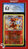 Fates Collide Delphox 13/124 Reverse Holo Pokemon League CGC 8.5

