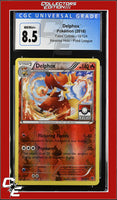 Fates Collide Delphox 13/124 Reverse Holo Pokemon League CGC 8.5
