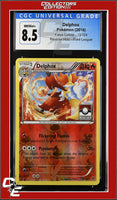 Fates Collide Delphox 13/124 Reverse Holo Pokemon League CGC 8.5
