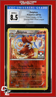 Fates Collide Delphox 13/124 Reverse Holo Pokemon League CGC 8.5
