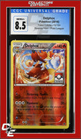 Fates Collide Delphox 13/124 Reverse Holo Pokemon League CGC 8.5
