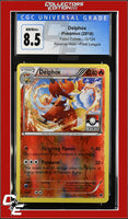 Fates Collide Delphox 13/124 Reverse Holo Pokemon League CGC 8.5
