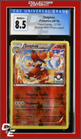 Fates Collide Delphox 13/124 Reverse Holo Pokemon League CGC 8.5
