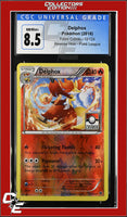 Fates Collide Delphox 13/124 Reverse Holo Pokemon League CGC 8.5
