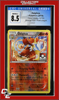 Fates Collide Delphox 13/124 Reverse Holo Pokemon League CGC 8.5

