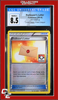XY Professor's Letter 123/146 Crosshatch Holo Pokemon League CGC 8.5
