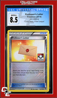 XY Professor's Letter 123/146 Crosshatch Holo Pokemon League CGC 8.5
