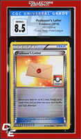 XY Professor's Letter 123/146 Crosshatch Holo Pokemon League CGC 8.5
