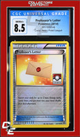 XY Professor's Letter 123/146 Crosshatch Holo Pokemon League CGC 8.5
