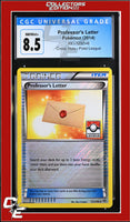 XY Professor's Letter 123/146 Crosshatch Holo Pokemon League CGC 8.5
