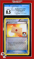 XY Professor's Letter 123/146 Crosshatch Holo Pokemon League CGC 8.5
