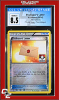 XY Professor's Letter 123/146 Crosshatch Holo Pokemon League CGC 8.5
