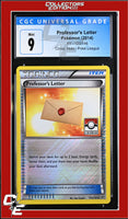 XY Professor's Letter 123/146 Crosshatch Holo Pokemon League CGC 9
