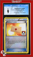 XY Professor's Letter 123/146 Crosshatch Holo Pokemon League CGC 9
