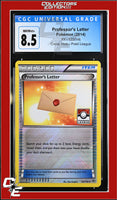 XY Professor's Letter 123/146 Crosshatch Holo Pokemon League CGC 8.5
