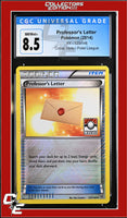 XY Professor's Letter 123/146 Crosshatch Holo Pokemon League CGC 8.5
