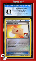 XY Professor's Letter 123/146 Crosshatch Holo Pokemon League CGC 8.5
