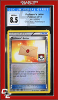 XY Professor's Letter 123/146 Crosshatch Holo Pokemon League CGC 8.5
