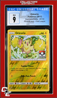 Guardians Rising Oricorio 46/145 Reverse Holo Pokemon League CGC 9
