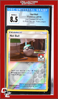 Lost Thunder Net Ball 187a/214 Reverse - Alternate Art Pokemon League CGC 8.5
