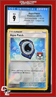 Guardians Rising Aqua Patch 119/145 Reverse Holo League Cup CGC 9
