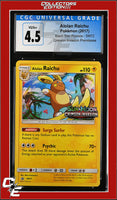 SM Black Star Promo Alolan Raichu SM72 Crimson Invasion Prerelease CGC 4.5
