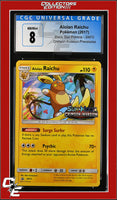 SM Black Star Promo Alolan Raichu SM72 Crimson Invasion Prerelease CGC 8
