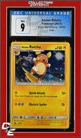 SM Black Star Promo Alolan Raichu SM65 Holo CGC 9
