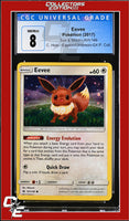 Sun & Moon Eevee 101/149 C. Holo Espeon/Umbreon-GX P. Coll. CGC 8
