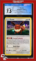 Sun & Moon Eevee 101/149 C. Holo Espeon/Umbreon-GX P. Coll. CGC 7.5
