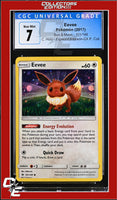 Sun & Moon Eevee 101/149 C. Holo Espeon/Umbreon-GX P. Coll. CGC 7
