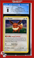 Sun & Moon Eevee 101/149 C. Holo Espeon/Umbreon-GX P. Coll. CGC 8

