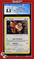 SWSH Black Star Promo Eevee SWSH042 Cosmos Holo DAB 3-Pack Blister CGC 8.5
