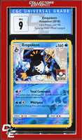Ultra Prism Empoleon 34/156 Reverse Holo Pokemon League CGC 9
