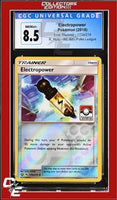 Lost Thunder Electropower 172a/214 Reverse - Alt. Art Pokemon League CGC 8.5
