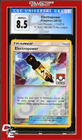 Lost Thunder Electropower 172a/214 Reverse - Alt. Art Pokemon League CGC 8.5
