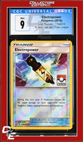 Lost Thunder Electropower 172a/214 Reverse - Alternate Art Pokemon League CGC 9
