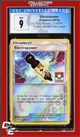 Lost Thunder Electropower 172a/214 Reverse - Alternate Art Pokemon League CGC 9
