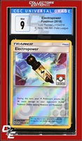 Lost Thunder Electropower 172a/214 Reverse - Alternate Art Pokemon League CGC 9
