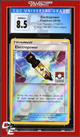 Lost Thunder Electropower 172a/214 Reverse - Alt. Art Pokemon League CGC 8.5
