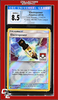 Lost Thunder Electropower 172a/214 Reverse - Alt. Art Pokemon League CGC 8.5
