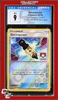 Lost Thunder Electropower 172a/214 Reverse - Alternate Art Pokemon League CGC 9
