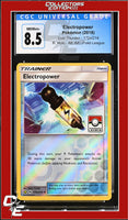 Lost Thunder Electropower 172a/214 Reverse - Alt. Art Pokemon League CGC 8.5
